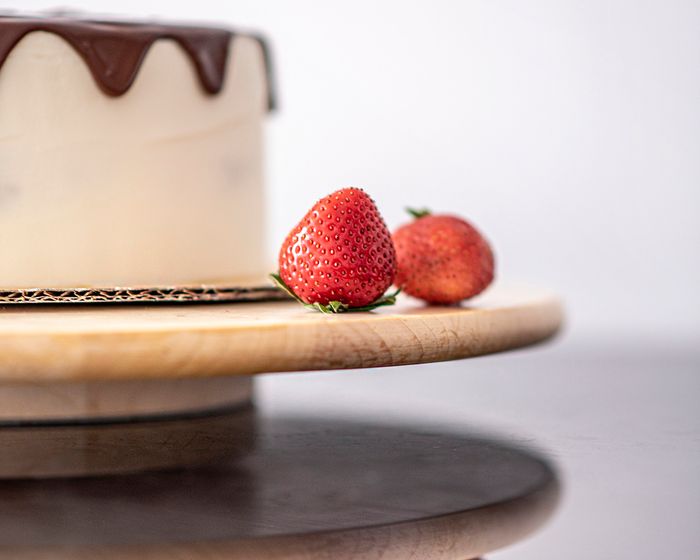 Torte mit Erdbeeren